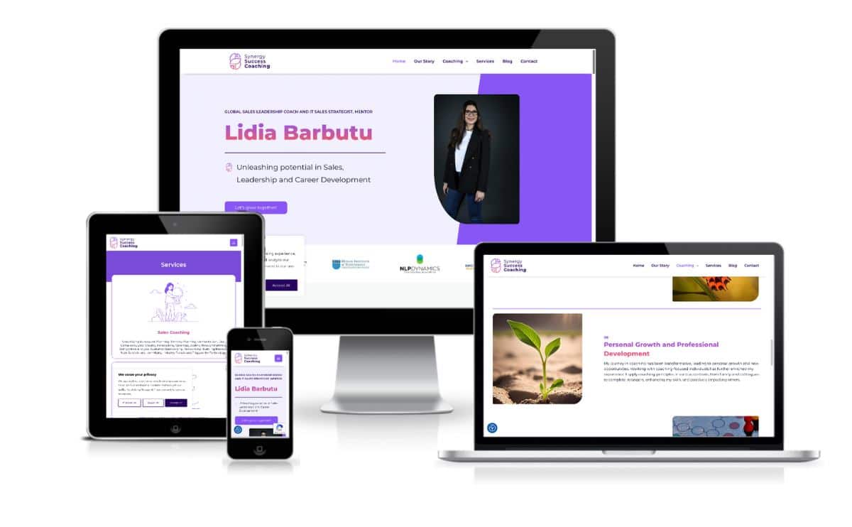 lidia barbutu website prezentare wordpress coach leadership and career development bianca ionel 2024