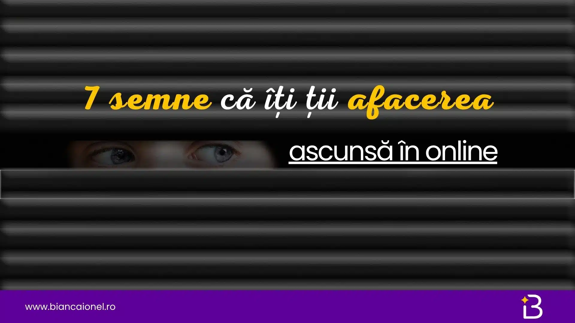 7 semne că îți ții afacerea ascunsă în online bianca ionel site de prezentare freelanceri antreprenori la inceput de drum