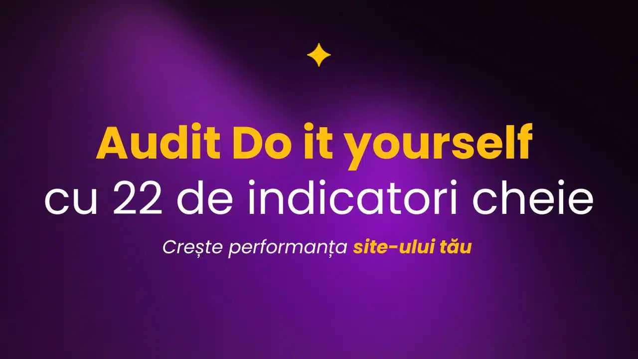 Audit Do it yourself cu 22 de indicatori cheie creste performanta site bianca ionel