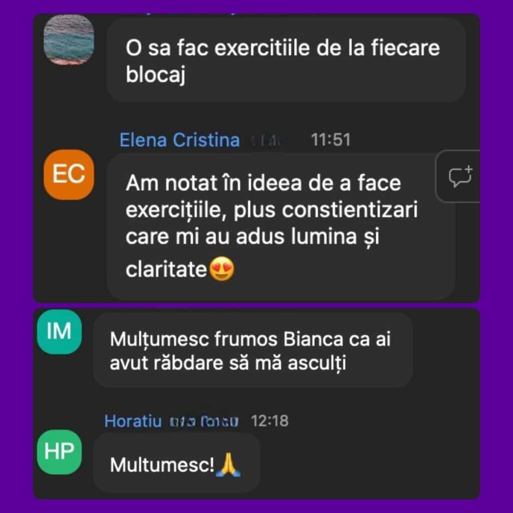 testimonial 6click&convert mastermind bianca ionel